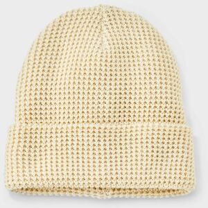 Goodfellow & Co. Men's Cream Waffle Knit Beanie One Size NWT